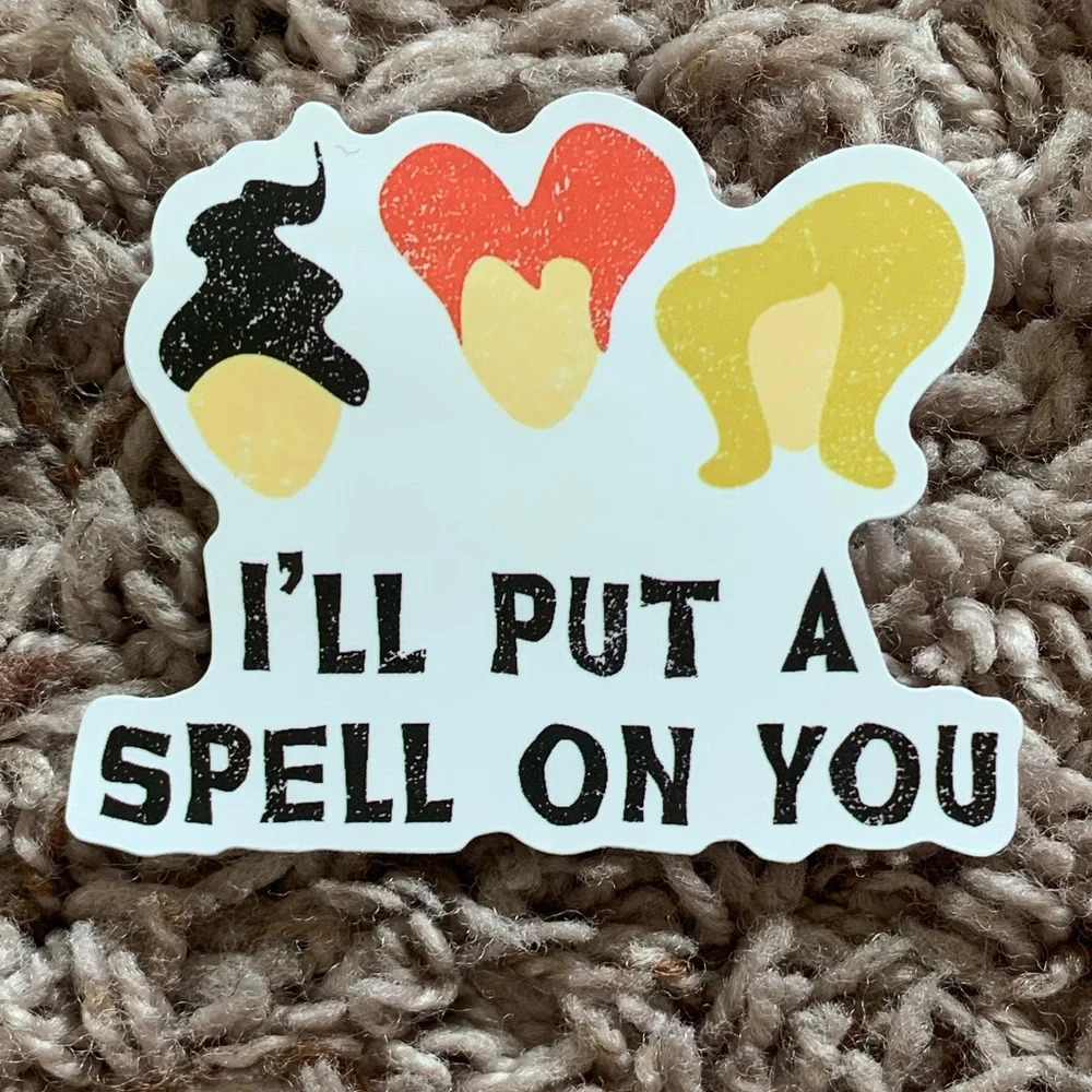 6/$12 Hocus Pocus Vinyl Sticker Matte